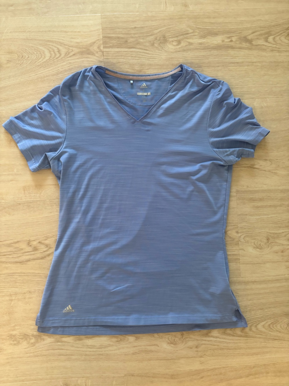 adidas Light Purple Women’s Short-Sleeve V-Neck Athletic Golf Tee